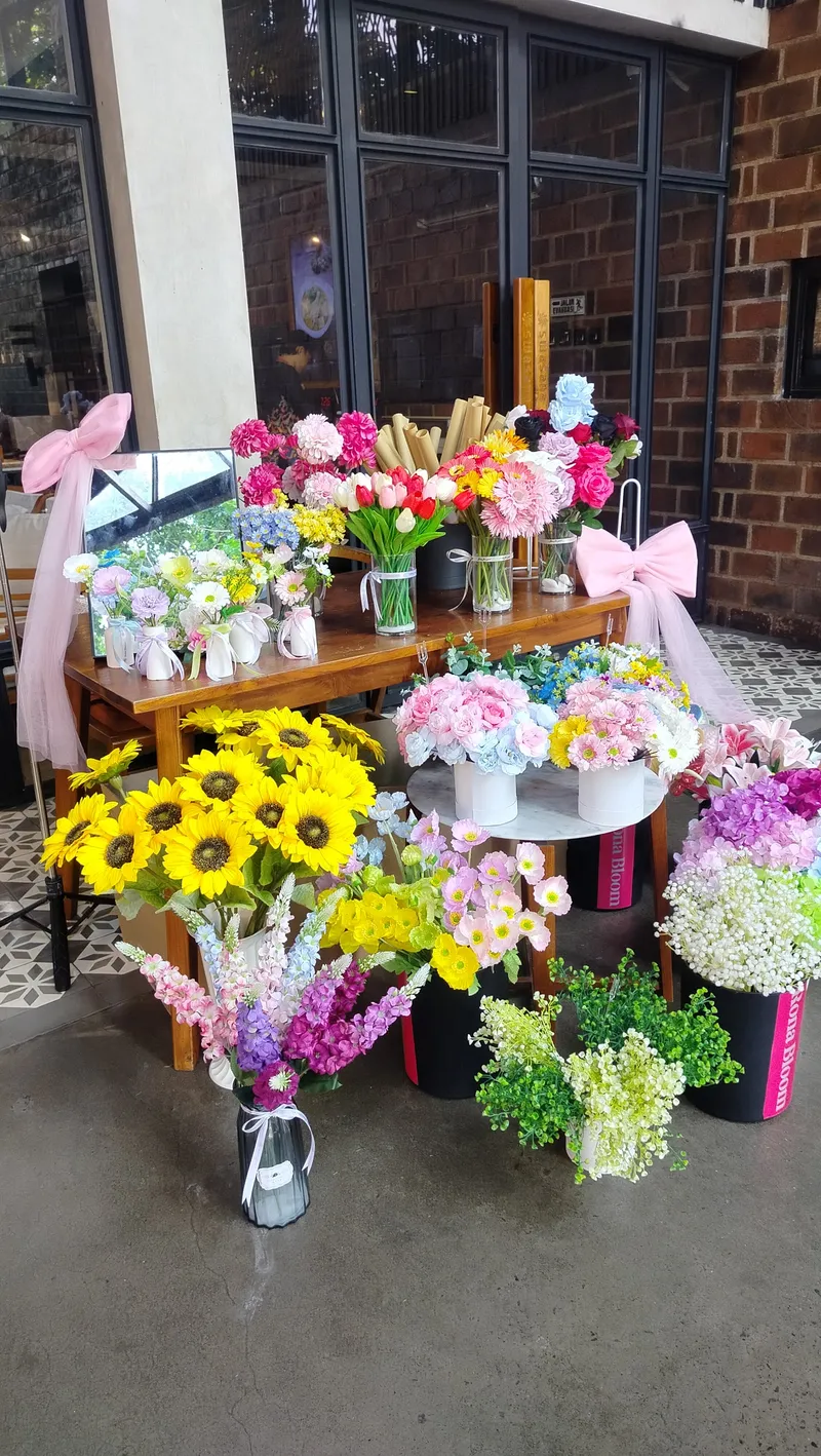 Flower bar Rona Bloom di sebuah event